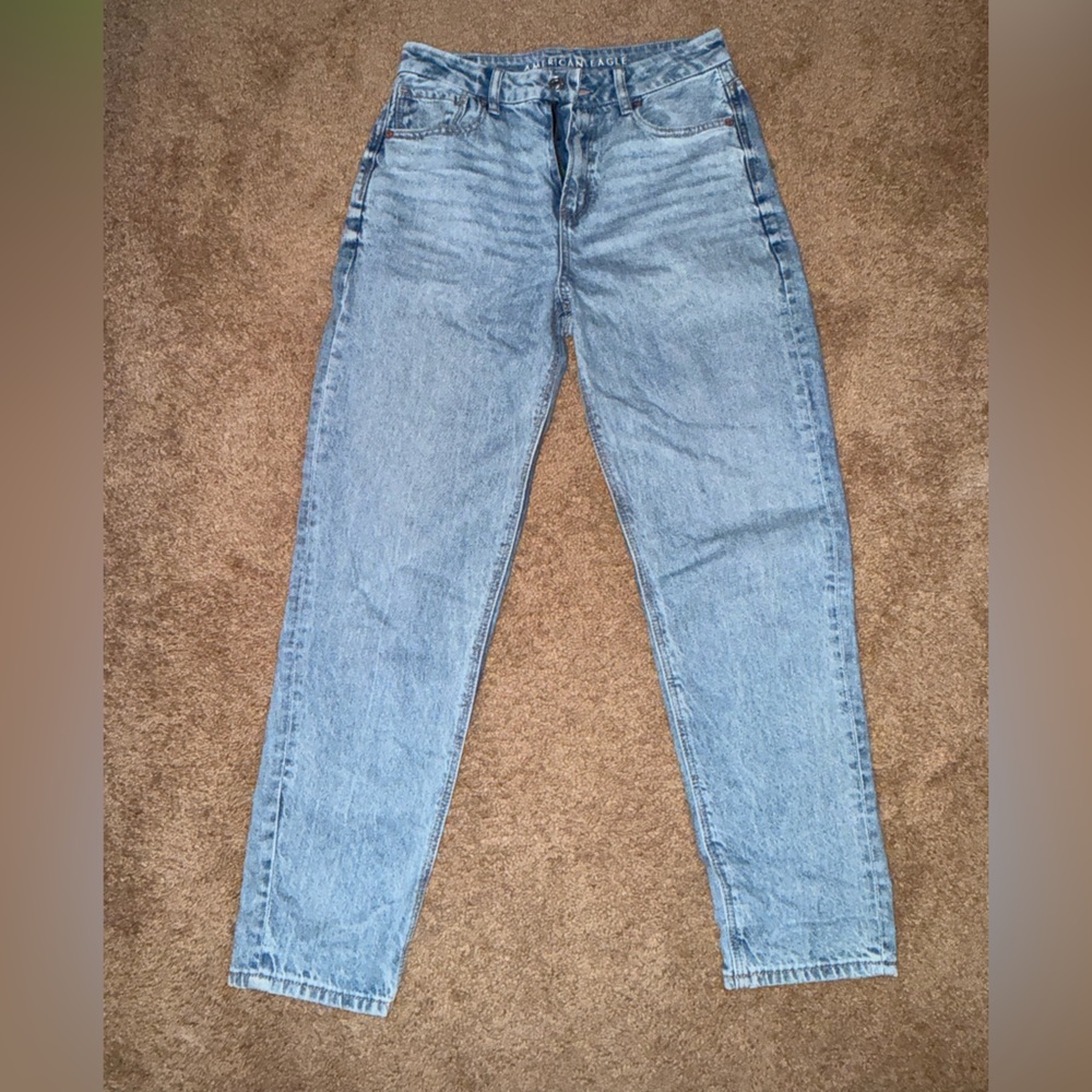 American Eagle Outfitters Light Blue High-Rise Jeans